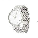 Calvin Klein White Dial Silver Mesh Bracelet Watch for Women - K8M21126 Authentic Buy Shop Now