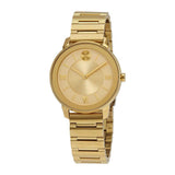 Movado Bold Gold Dial Gold Steel Strap Watch For Women - 3600382 Authentic Buy Shop Now