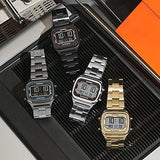 Fossil Retro Digital Silver Dial Silver Steel Strap Watch for Men - FS5844 Authentic Buy Shop Now