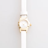 Marc Jacobs Blade White Dial White Leather Strap Watch for Women - MBM1344 Authentic Buy Shop Now