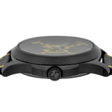 Gucci G Timeless Ghost Black Dial Black Leather Strap Watch For Men - YA1264019 Authentic Buy Shop Now