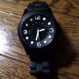 Marc Jacobs Pelly Black Dial Black Silicone Strap Watch for Women - MBM2507 Authentic Buy Shop Now