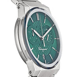 Salvatore Ferragamo Sapphire Chrono Green Dial Silver Steel Strap Watch for Men - SFME00421 Authentic Buy Shop Now