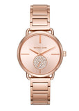 Michael Kors Portia Rose Gold Dial Rose Gold Steel Strap Watch for Women - MK3640 Authentic Buy Shop Now