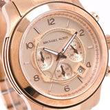 Michael Kors Runway Chronograph Rose Gold Dial Rose Gold Steel Strap Watch for Men - MK8096 Authentic Buy Shop Now