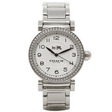 Coach Madison White Dial Silver Steel Strap Watch for Women - 14502396 Authentic Buy Shop Now