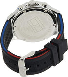 Tommy Hilfiger Bank Quartz Black Dial Black Rubber Strap Watch for Men - 1791724 Authentic Buy Shop Now