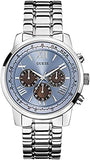 Guess Horizon Chronograph Quartz Blue Dial Silver Steel Strap Watch for Men - W0379G6 Authentic Buy Shop Now