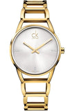 Calvin Klein Stately White Dial Gold Steel Strap Watch for Women - K3G2352W Authentic Buy Shop Now