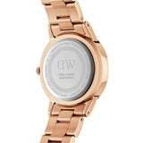 Daniel Wellington Iconic Link Grey Dial Rose Gold Steel Strap Watch For Women - DW00100332 Authentic Buy Shop Now