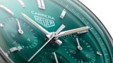 Tag Heuer Carrera Chronograph 44mm Green Dial Green Steel Strap Watch for Men - CBN2A1N.FT6238 Authentic Buy Shop Now