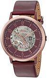 Fossil Vintage Muse Automatic Skeleton Maroon Dial Maroon Leather Strap Watch for Women - ME3137 Authentic Buy Shop Now