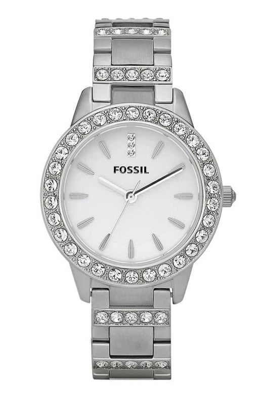 Fossil Jesse White Dial Silver Steel Strap Watch for Women - ES2362 Authentic Buy Shop Now