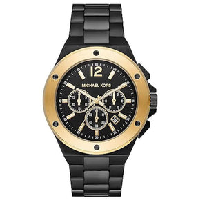 Michael Kors Lennox Chronograph Black Dial Black Steel Strap Watch For Men - MK8941 Authentic Buy Shop Now