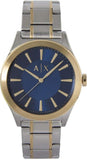 Armani Exchange Nico Quartz Blue Dial Two Tone Steel Strap Watch For Men - AX2332 Authentic Buy Shop Now