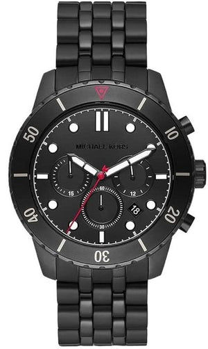 Michael Kors Cunningham Chronograph Black Dial Black Steel Strap Watch For Men - MK8965 Authentic Buy Shop Now