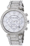 Michael Kors Parker Mother of Pearl Dial Diamonds Silver Steel Strap Watch for Women - MK5572 Authentic Buy Shop Now