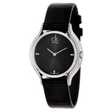Calvin Klein Skirt Black Dial Black Leather Strap Watch for Women - K2U231CS Authentic Buy Shop Now