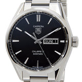 Tag Heuer Carrera Calibre 5 Automatic Black Dial Silver Steel Strap Watch for Men - WAR201A.BA0723 Authentic Buy Shop Now