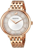 Swarovski Crystalline Chic Analog Silver Dial Rose Gold Steel Strap Watch for Women - 5544590 Authentic Buy Shop Now