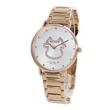 Coach Perry White Dial Rose Gold Steel Strap Watch for Women - 14503708 Authentic Buy Shop Now