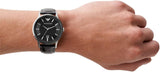 Emporio Armani Renato Analog Black Dial Black Leather Strap Watch For Men - AR11186 Authentic Buy Shop Now
