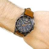 Coach Sullivan Chronograph Black Dial Brown Leather Strap Watch for Men - 14602070 Authentic Buy Shop Now