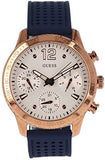 Guess Marina Multifunction White Dial Blue Rubber Strap Watch for Women - W1025L4 Authentic Buy Shop Now