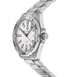 Tag Heuer Aquaracer Quartz White Dial Silver Steel Strap Watch for Men - WBD1111.BA0928 Authentic Buy Shop Now