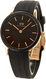 Daniel Wellington Iconic Motion Black Dial Black Rubber Strap Watch For Men - DW00100425 Authentic Buy Shop Now