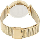 Tommy Hilfiger Lynn Quartz Gold Dial Gold Mesh Bracelet Watch For Women - 1781864 Authentic Buy Shop Now