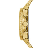 Guess Cosmo Chronograph Green Dial Gold Steel Strap Watch For Women - GW0465L5 Authentic Buy Shop Now