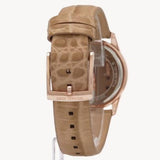Michael Kors Mini Everest Crystals White Dial Brown Leather Strap Watch for Women - MK4719 Authentic Buy Shop Now
