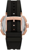 Michael Kors Sydney Pave Black Dial Black Silicone Strap Watch for Women - MK7245 Authentic Buy Shop Now