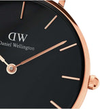 Daniel Wellington Petite St Mawes Black Dial Brown Leather Strap Watch For Women - DW00100169 Authentic Buy Shop Now