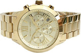 Michael Kors Bradshaw Chronograph Gold Dial Gold Steel Strap Watch For Women - MK5777 Authentic Buy Shop Now