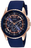 Guess Maverick Blue Dial Blue Rubber Strap Watch for Men - W0485G1 Authentic Buy Shop Now