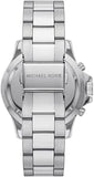 Michael Kors Everest Chronograph Black Dial Silver Steel Strap Watch For Men - MK8977 Authentic Buy Shop Now