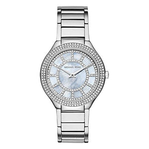 Michael Kors Kerry Mother of Pearl Dial Silver Stainless Steel Strap Watch for Women - MK3395 Authentic Buy Shop Now