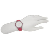 Coach Delancey White Dial Red Leather Strap Watch for Women - 14502879 Authentic Buy Shop Now