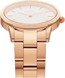 Daniel Wellington Iconic Link White Dial Rose Gold Steel Strap Watch For Women - DW00100209 Authentic Buy Shop Now