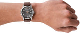 Emporio Armani Luigi Quartz Grey Dial Brown Leather Strap Watch For Men - AR11175 Authentic Buy Shop Now