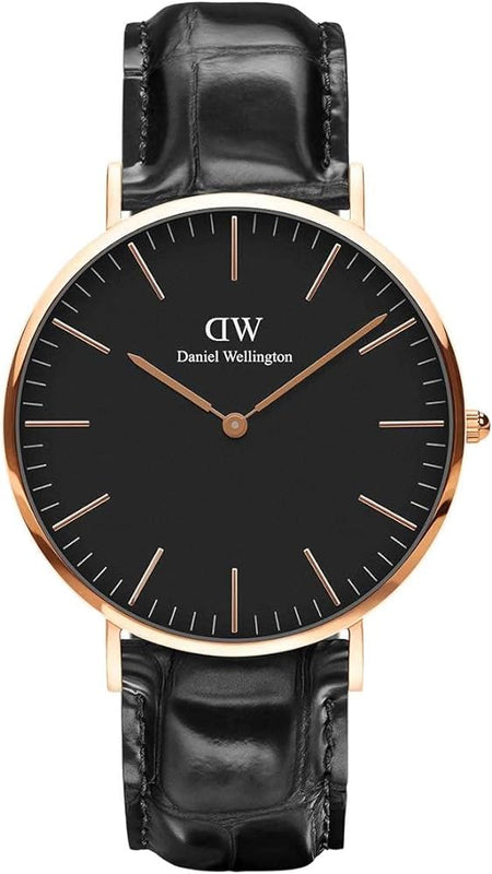 Daniel Wellington Classic Reading Black Dial Black Leather Strap Watch For Men - DW00100129 Authentic Buy Shop Now