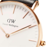 Daniel Wellington Classic Cornwall White Dial Black Nylon Strap Watch For Men - DW00100257 Authentic Buy Shop Now