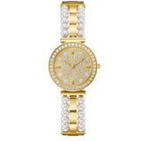 Guess Gala Diamonds Gold Dial Two Tone Steel Strap Watch for Women - GW0531L2 Authentic Buy Shop Now