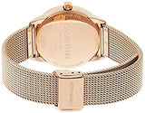Calvin Klein Minimal Black Dial Rose Gold Mesh Bracelet Watch for Women - K3M2262Y Authentic Buy Shop Now
