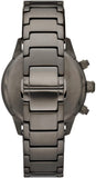 Emporio Armani Mario Chronograph White Dial Black Steel Strap Watch For Men - AR11471 Authentic Buy Shop Now