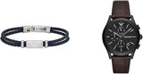 Emporio Armani Paolo Chronograph Black Dial Brown Leather Strap Watch For Men - AR11549 Authentic Buy Shop Now