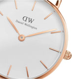 Daniel Wellington Classic Petite Cornwall White Dial Black NATO Strap Watch For Women - DW00100251 Authentic Buy Shop Now