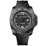 Tommy Hilfiger Windsurf Black Dial Black Rubber Strap Watch for Men- 1791114 Authentic Buy Shop Now